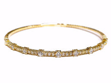 Load image into Gallery viewer, 1.65Ct Diamond Flexible Bangle 14K Gold
