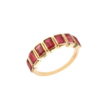Load image into Gallery viewer, 3.00 CT RUBY OCTAGON BEZEL SETTING 14K YELLOW GOLD RING
