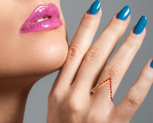 Load image into Gallery viewer, RUBY AND 14K YELLOW GOLD RING
