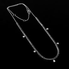 Load image into Gallery viewer, DIAMOND AND BLACK DIAMOND 14K WHITE GOLD NECKLACE
