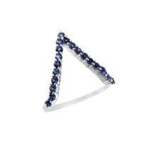 Load image into Gallery viewer, BLUE SAPPHIRE AND 14K WHITE GOLD RING
