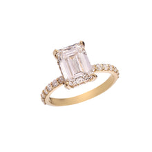 Load image into Gallery viewer, 2.65 CT LAB DIAMOND &amp;  14K YELLOW GOLD WITH SOLITAIRE RING
