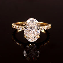 Load image into Gallery viewer, 2.55 CT LAB DIAMOND &amp; 14k YELLOW GOLD LAB SOLITAIRE RING
