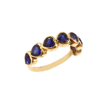 Load image into Gallery viewer, 2.70 CT BLUE SAPPHIRE HEART SHAPE 14K YELLOW GOLD RING
