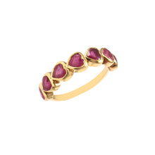 Load image into Gallery viewer, 2.60 CT RUBY HEART SHAPE 14K YELLOW GOLD RING
