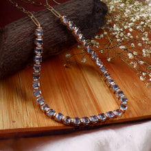 Load image into Gallery viewer, 0.49 CT DIAMOND &amp; 15.15 CT HEATED BLUE SAPPHIRE 14K YELLOW GOLD WITH CHAIN NECKLACE
