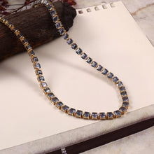 Load image into Gallery viewer, 1.00 CT DIAMOND &amp; 31.30 CT HEATED BLUE SAPPHIRE 14K GOLD NECKLACE
