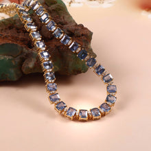 Load image into Gallery viewer, 1.00 CT DIAMOND &amp; 31.30 CT HEATED BLUE SAPPHIRE 14K GOLD NECKLACE
