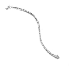Load image into Gallery viewer, 4.10 CT LAB DIAMOND 14K YELLOW &amp; WHITE GOLD BEZEL SETTING TENNIS BRACELET
