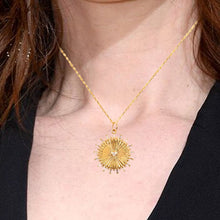 Load image into Gallery viewer, 0.40CT DIAMOND BAGUETTE 14K YELLOW GOLD PENDANT
