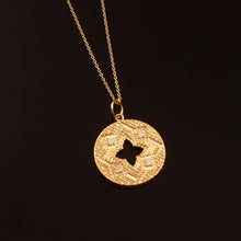 Load image into Gallery viewer, 0.10 CT DIAMOND &amp; 14K YELLOW GOLD CHAIN PENDANT
