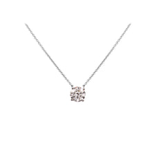 Load image into Gallery viewer, 1.00 CT LAB GROWN DIAMOND &amp; 14 K WHITE GOLD NECKLACE
