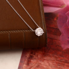 Load image into Gallery viewer, 1.00 CT LAB GROWN DIAMOND &amp; 14 K WHITE GOLD NECKLACE
