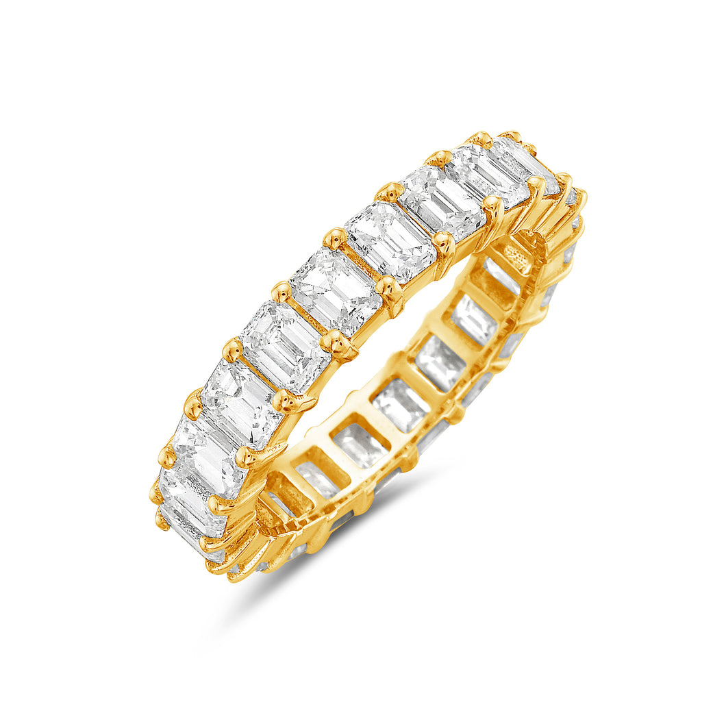 Classic Diamond Eternity Ring 18k Yellow and White Gold