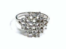 Load image into Gallery viewer, 0.75Ct Rose cut Diamond Ring 14K White Gold
