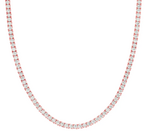 Load image into Gallery viewer, 8.00 Ct Lab Diamond Tennis Necklace 14K White Gold 16&quot;
