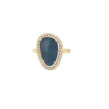 Load image into Gallery viewer, Boulder Opal &amp; Diamond Ring 14k Yellow Gold
