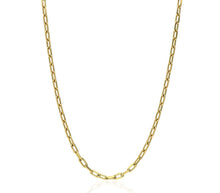 Load image into Gallery viewer, 14k Yellow Gold 2.5x7.5mm Paperclip Link Chain Necklace 16″-18″
