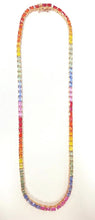 Load image into Gallery viewer, 14Ct Multi Sapphire 14Kt Yellow Gold Necklace
