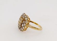 Load image into Gallery viewer, 1.2 cts Diamond rose cut ring in18K Yellow Gold
