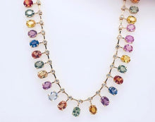 Load image into Gallery viewer, 0.84Ct Diamond 25Ct Multi Marquise 14Kt Yellow Gold Necklace
