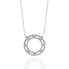 Load image into Gallery viewer, 0.53crt Diamond round pendant 14K Gold Necklace
