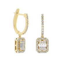Load image into Gallery viewer, 0.63crt Diamond 14k Gold Earring
