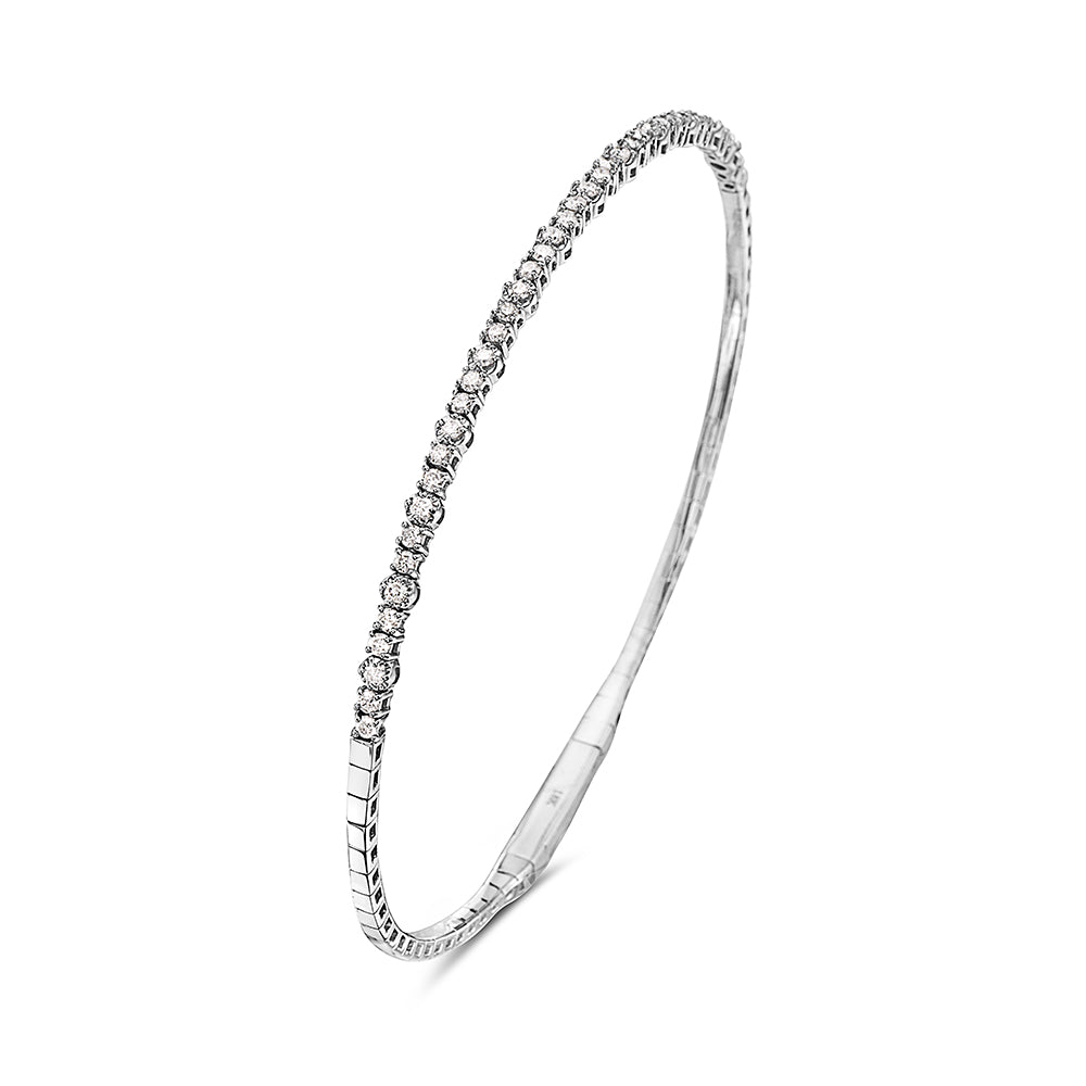 0.90 ct. tw. Diamond Flexible Bangle Bracelet