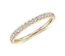 Load image into Gallery viewer, Fishtail-Set 0.40ct. t.w. Diamond Eternity 14K Gold Band Ring
