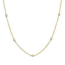 Load image into Gallery viewer, 1.00Ct. Tw. Diamond Bezel 14K Gold 16+2&quot; Necklace

