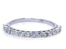 Load image into Gallery viewer, 0.5Ct Diamond half Eternity band Ring 14K White Gold
