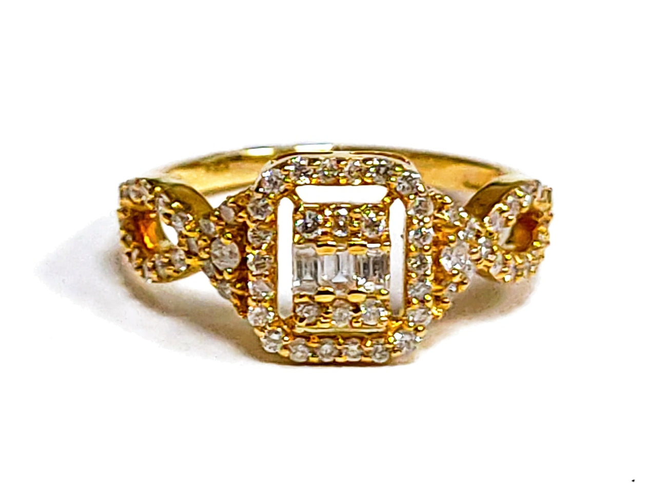0.65Ct Diamond Ring 14K Yellow Gold