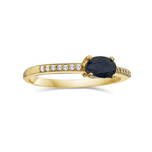 Load image into Gallery viewer, Oval Sapphire With Diamond Ring
