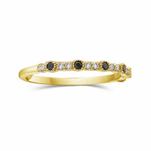 Load image into Gallery viewer, 0.28Ct.diamonds 0.06Ct. Sapphire Band Ring
