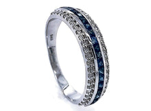 Load image into Gallery viewer, 0.21Ct Diamond 0.48Ct Sapphire Ring in 14K Gold
