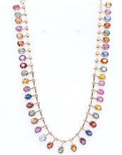 Load image into Gallery viewer, 0.84Ct Diamond 25Ct Multi Marquise 14Kt Yellow Gold Necklace
