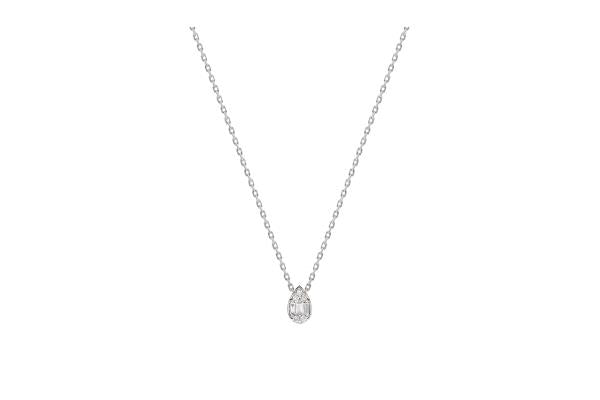 0.09crt Diamond 14k Gold Necklace